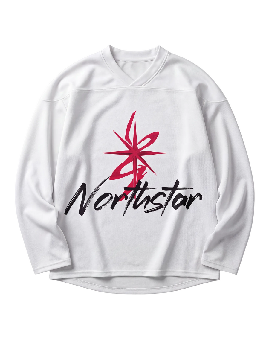 Red Spiral Hockey Jersey